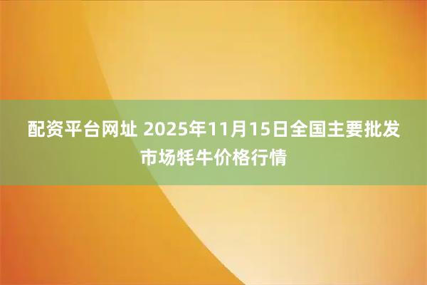 配资平台网址 2025年11月15日全国主要批发市场牦牛价格行情