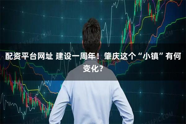 配资平台网址 建设一周年！肇庆这个“小镇”有何变化？