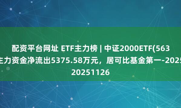 配资平台网址 ETF主力榜 | 中证2000ETF(563300)主力资金净流出5375.58万元，居可比基金第一-20251126
